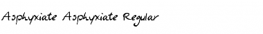 Download Asphyxiate Asphyxiate Regular Font Title Preview