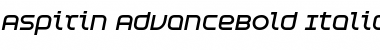 Download Aspirin AdvanceBold Italic Regular Font Title Preview