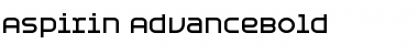 Download Aspirin AdvanceBold Regular Font Title Preview