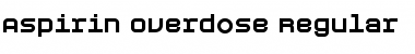 Download Aspirin-Overdose Regular Font Title Preview