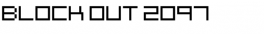 Download Block Out 2097 Regular Font Title Preview