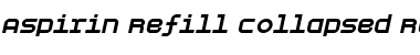 Download Aspirin-Refill-Collapsed Regular Font Title Preview