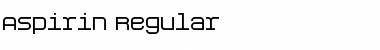 Download Aspirin Regular Font Title Preview