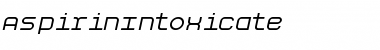 Download AspirinIntoxicate Regular Font Title Preview