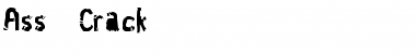 Download Ass Crack Regular Font Title Preview