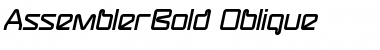Download AssemblerBold Oblique Regular Font Title Preview
