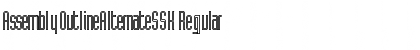Download AssemblyOutlineAlternateSSK Regular Font Title Preview