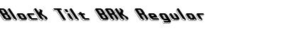 Download Block Tilt BRK Regular Font Title Preview