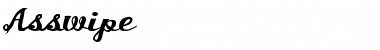 Download Asswipe Regular Font Title Preview