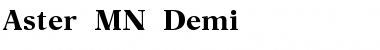 Download Aster MN Demi Font Title Preview