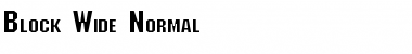 Download Block Wide Normal Font Title Preview