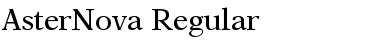 Download AsterNova Regular Font Title Preview