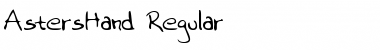 Download AstersHand Regular Font Title Preview