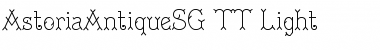 Download AstoriaAntiqueSG TT Light Regular Font Title Preview