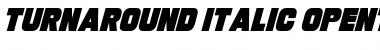 Download Turnaround Italic Font Title Preview