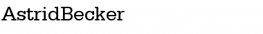 Download AstridBecker Regular Font Title Preview
