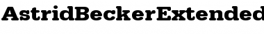 Download AstridBeckerExtended Bold Font Title Preview