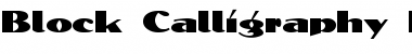 Download BlockCalligraphyExtended Normal Font Title Preview