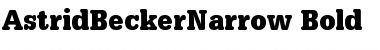 Download AstridBeckerNarrow Bold Font Title Preview