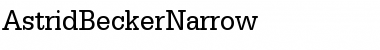 Download AstridBeckerNarrow Regular Font Title Preview