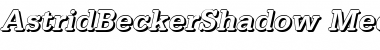 Download AstridBeckerShadow-Medium Italic Font Title Preview