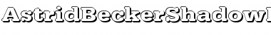 Download AstridBeckerShadowE Bold Font Title Preview