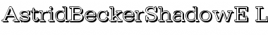 Download AstridBeckerShadowE-Light Normal Font Title Preview