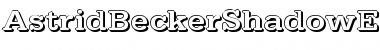 Download AstridBeckerShadowE-Medium Normal Font Title Preview