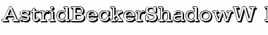 Download AstridBeckerShadowW Regular Font Title Preview