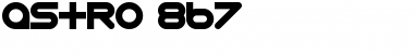Download Astro 867 Regular Font Title Preview