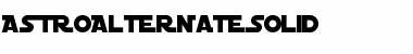 Download AstroAlternateSolid Regular Font Title Preview