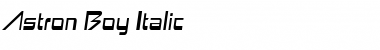 Download Astron Boy Italic Font Title Preview