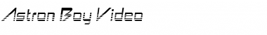 Download Astron Boy Video Regular Font Title Preview