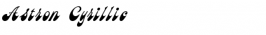 Download Astron Cyrillic Font Title Preview