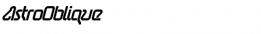 Download AstroOblique Regular Font Title Preview