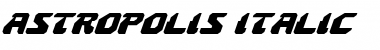 Download Astropolis Italic Italic Font Title Preview