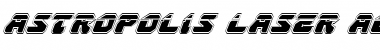 Download Astropolis Laser Academy Italic Italic Font Title Preview