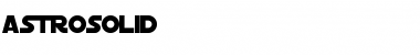 Download AstroSolid Regular Font Title Preview