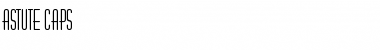 Download Astute Caps Regular Font Title Preview