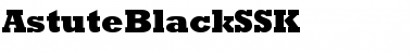 Download AstuteBlackSSK Regular Font Title Preview