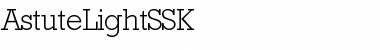 Download AstuteLightSSK Regular Font Title Preview