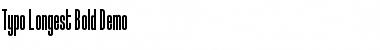 Download Typo-Longest Demo Bold Font Title Preview