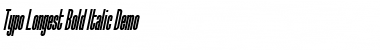Download Typo-Longest Demo Bold Italic Font Title Preview