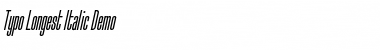 Download Typo-Longest Demo Italic Font Title Preview
