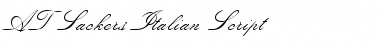 Download ATSackersItalianScript Regular Font Title Preview
