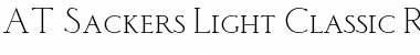 Download ATSackersClassicRoman Light Font Title Preview