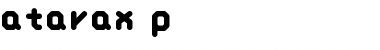 Download atarax-p Regular Font Title Preview