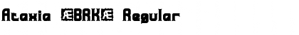 Download Ataxia (BRK) Regular Font Title Preview