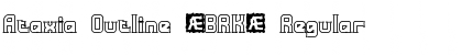 Download Ataxia Outline (BRK) Regular Font Title Preview