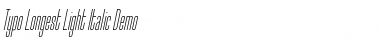 Download Typo-Longest Light Demo Italic Font Title Preview